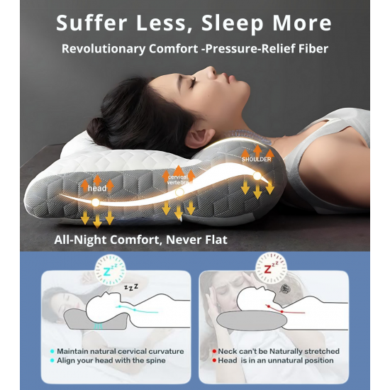 Ergonomisches Memory-Foam-Nackenstützkissen