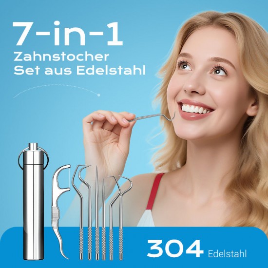  Edelstahl Zahnstocher Set | Hygienisch & Langlebig 
