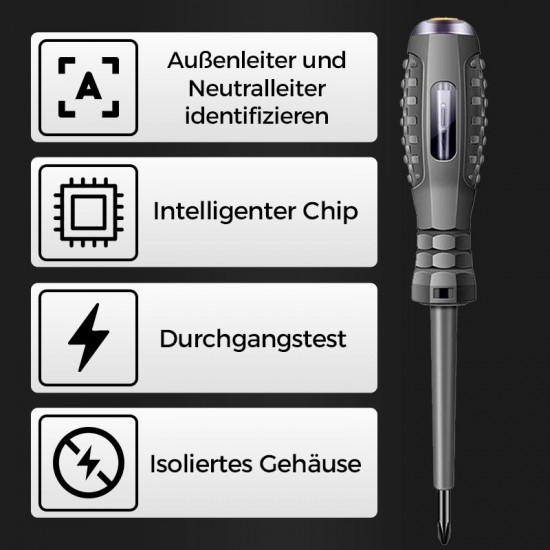 2-in-1 Magnetischer Schraubendreher und Spannungsprüfer