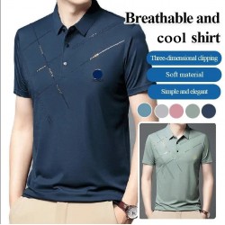 Kaufe zwei und erhalte kostenlosen VersandStretchhemd aus Eisseide für Herren