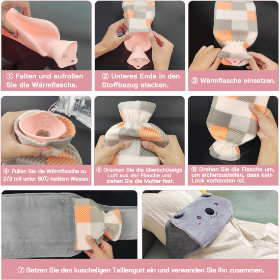 Weihnachtsangebot 50% RabattKuscheliges nachfüllbares Wrmflaschenband