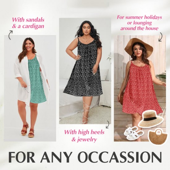 50%Rabatt-Neues bedrucktes Camisole-Kleid