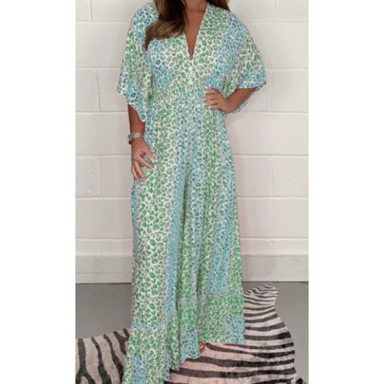 49 % RABATT2024 NEUES STYLE-Kleid mit V-Ausschnitt und Leopardenmuster Erhalten Sie 2 kostenlose Lieferungen