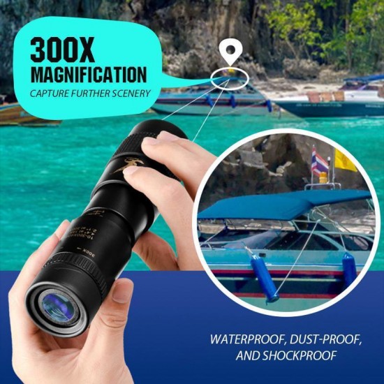 Hot Sale4K 10-300X40mm Super Telefoto Zoom Monokular Teleskop