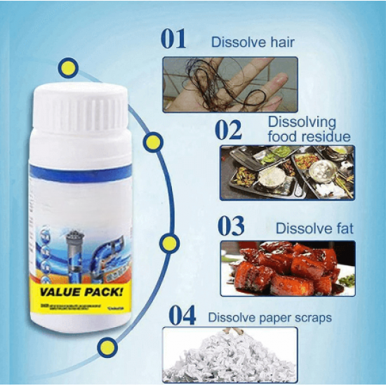 【Direktverkauf ab Werk】Leistungsstarker Spülbecken- und AbflussreinigerSicher für alle Abflüsse