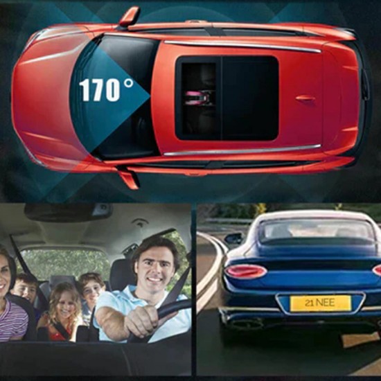 Dashcam mit 170° Weitwinkel und 1080p Doppelobjektiv