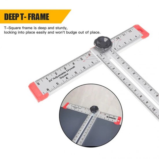 50% Rabatt und kostenloser Versand24 Zoll verstellbares T-Quadrat