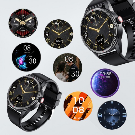 Smartwatch mit Ohrhrern und Gesundheitsüberwachung