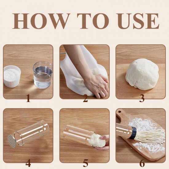 6-in-1 Cordless Handheld Electric Pasta Maker