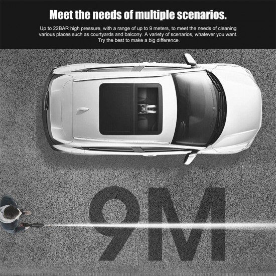 Spedizione gratuita per un periodo limitatoKabellose Hochdruck-Handwasserpistole