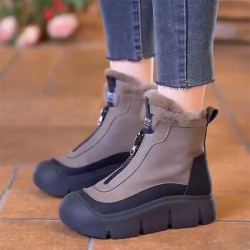 Herbst-Winter-SerieWasserdichte, warme Schneestiefel mit Reiverschluss für Damen