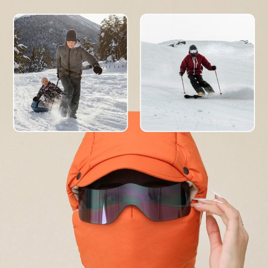Heier Verkauf 49% RabattWinddichte Vollgesichts-Outdoor-Reitmaske mit Brille