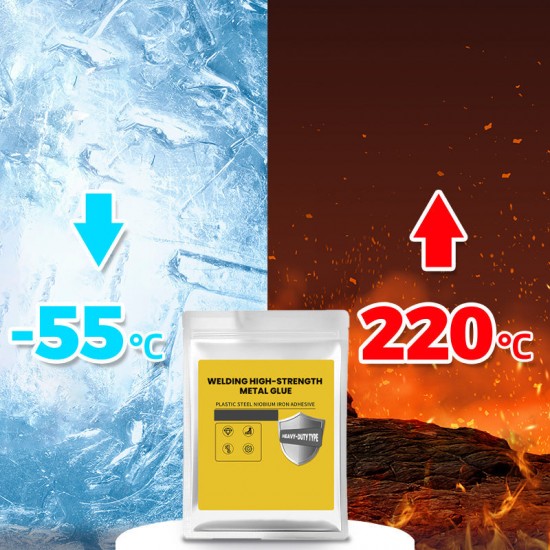 Schweien von hochfestem Metallklebstoff