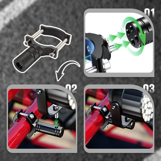 Universal-Motorrad-Lichthalterungen Halterungen Set