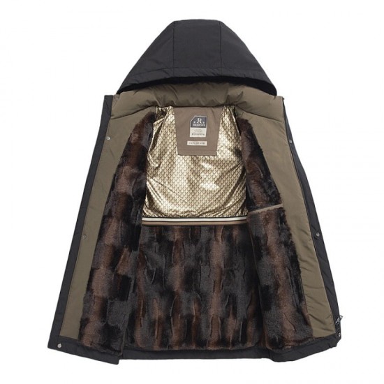 Winter heier Verkauf 49% RABATTHerren Winter Thermomantel mit dicker Kapuze Parka