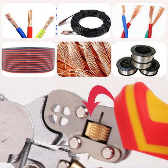 8-in-1 Multifunktionale Abisolierzange mit Strommessung