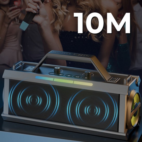 200W Bluetooth Karaoke Lautsprecher mit drahtlosem Mikrofon