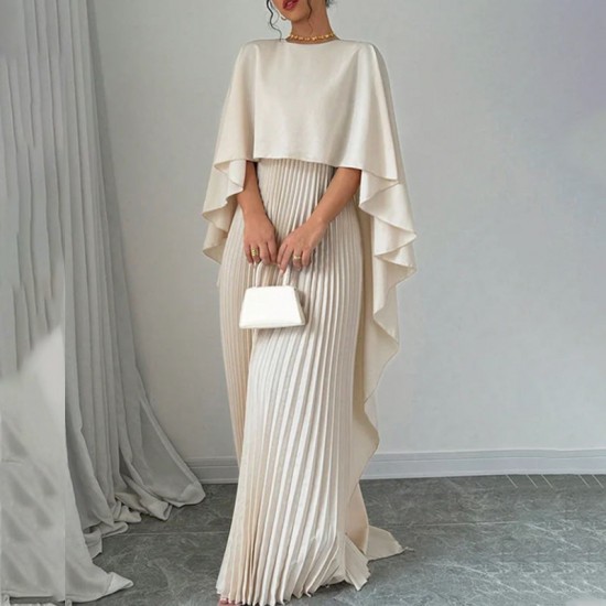 LAST DAY SALE 45% OFFElegant Unique Pressed Pleat Irregular Dress