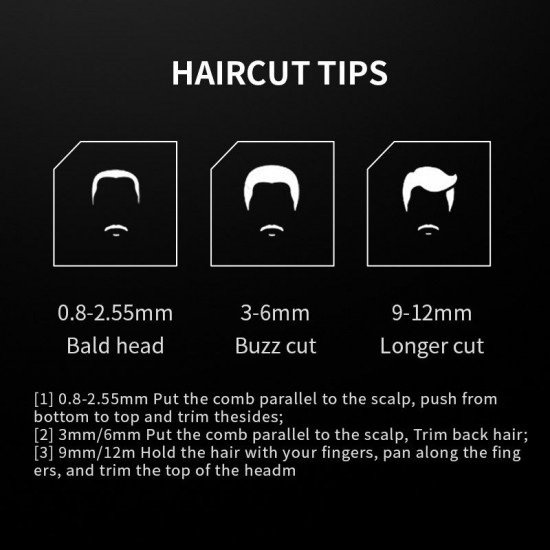 Schnurlose elektrische Haarschneidemaschine