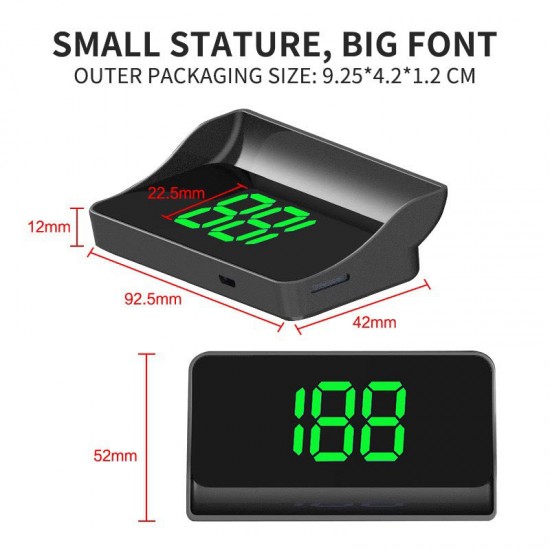 Escort für sicheres FahrenAuto-Head-up-Display-Tachometer