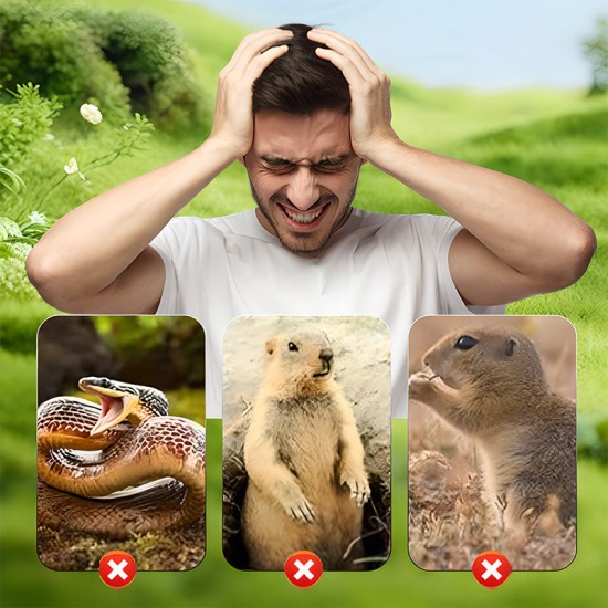 Frühjahrsverkauf 45% Rabatt Solarbetriebener, wasserdichter Schraub-Wühlmausschreck