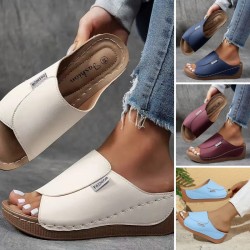  2025 Heier Verkauf Damen Freizeit-Pantoletten mit Keilabsatz