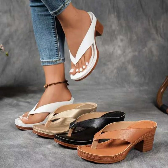 Sommer -Kpfen -Absatzflip -Flops für Frauen