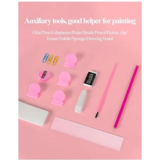  50% RABATT JETZT!  Deluxe 6-in-1 Kreativ-Kunstset - Enthlt Malwerkzeuge & 12 Farben für die Entwicklung kindlicher Fantasie 