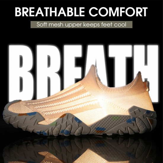 Atmungsaktive Slip-On-Sneaker aus Mesh für Herren