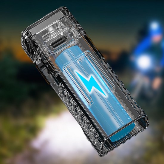 Wasserdichtes, wiederaufladbares LED-Fahrradlicht mit Clip