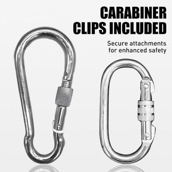 Schwerlast-Flaschenzugsystem-Kit mit Karabinerhaken