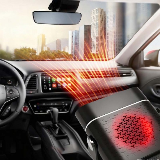  50% RABATT JETZT!  2-in-1 Tragbare Autheizung - 360° Drehung & Doppelspannung (12V/24V) für Schnelles Entfrosten und Heizen 